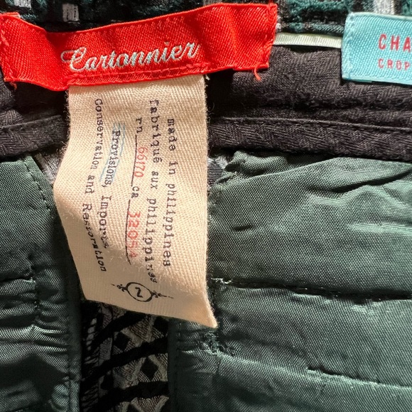 Anthropologie Cartonnier Charlie Crop Flare Pants- 2 - Picture 9 of 12